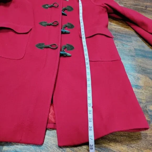 Talbots VTG Gloverall English Country Side Wool Duffle Coat Barbiecore Womens 10 - Picture 8 of 15